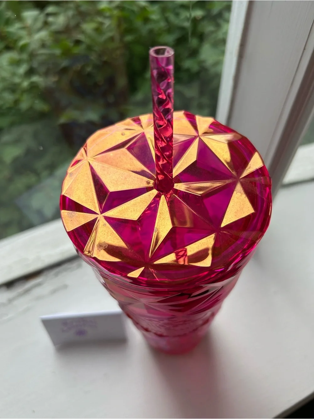 STARBUCKS Magenta Fire Tumbler 🩷🔥🪩